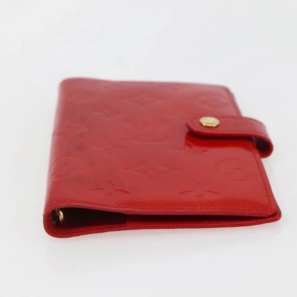LOUIS VUITTON Monogram Vernis Agenda PM Planner Cover Rouge